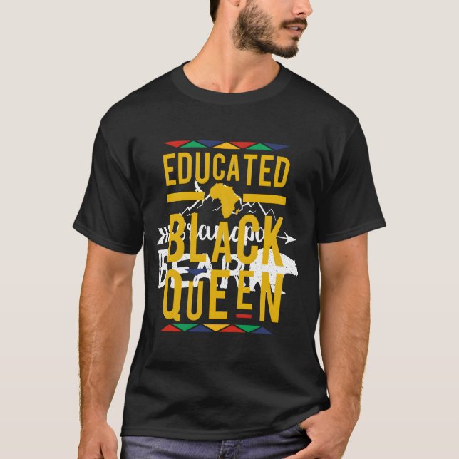 Camiseta Rainha Negra Educada (Frente)