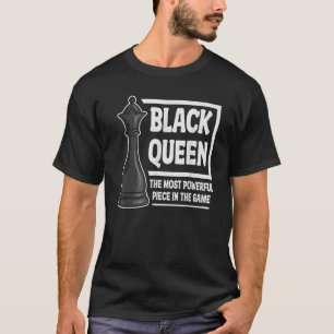 Camiseta Rainha Negra Esportes De Ventilador De Xadrez De P
