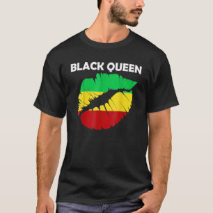 Camiseta Rainha Negra História Americana Africana Mais Pod