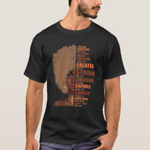 Camiseta Rainha Negra Lady Curly Natural Afro-Americana