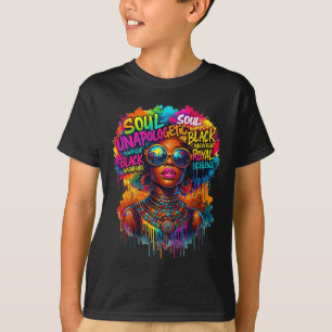 Camiseta Rainha Negra Mapa Africano Sem Desculpas Droga Pre