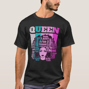 Camiseta Rainha Negra Melanina Magic Sista Queens Brown