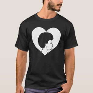 Camiseta Rainha Negra Menina do Coração Magia Melanina Mulh