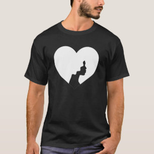 Camiseta Rainha Negra Menina do Coração Magia Melanina Mulh