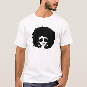 Camiseta Rainha Negra Menina Magia Melanina Homem Mulheres 
