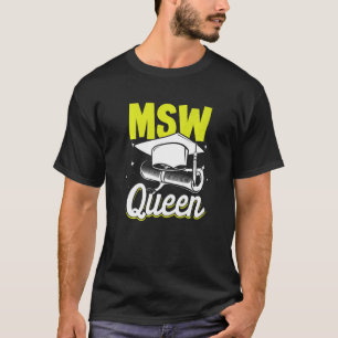 Camiseta Rainha Negra MSW Trabalho Social Mestrado Graduaçã