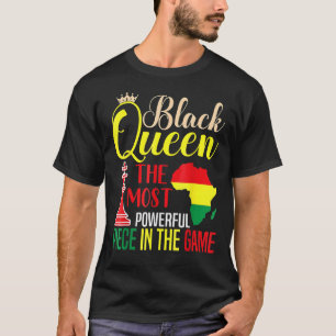 Camiseta Rainha Negra O Mais Poderoso Pee Negro Africano