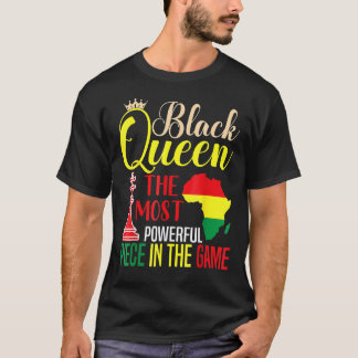 Camiseta Rainha Negra O Mais Poderoso Pee Negro Africano