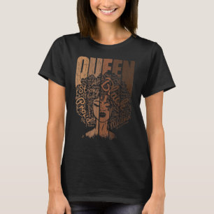 Camiseta Rainha Negra Orgulho Por Mulheres Poder Africano A