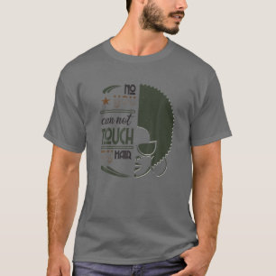 Camiseta Rainha Negra Senhoras Afro-Americanas Curly Nat
