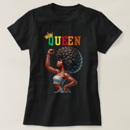 Camiseta Rainha Nubiana: Poderosa Camisa-T feminina