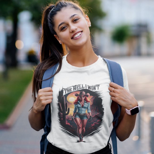 Camiseta Rainha Ocidental Selvagem: O Charme das Cowgirl (Criador carregado)