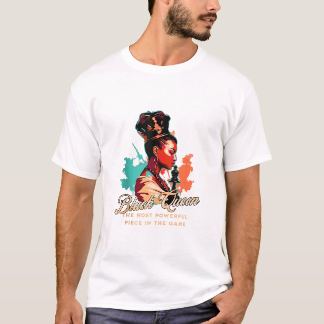 Camiseta Rainha Poderosa Negra (Frente)