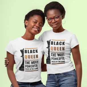 Camiseta Rainha Preta A Peça Mais Poderosa Do Jogo 2