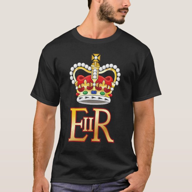 Camiseta Rainha Roxa Monarquia Platinum Jubilee Uni (Frente)