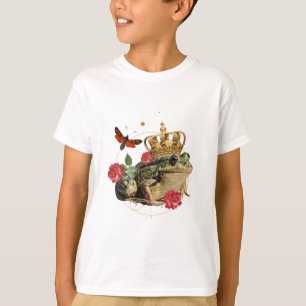 Camiseta Rainha Sapo com Coroa de Ouro - Anfíbios Engraçado
