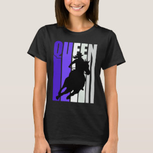 Camiseta Rainha Vaqueira Roxa Rodeio Mulheres Garotas Sulis