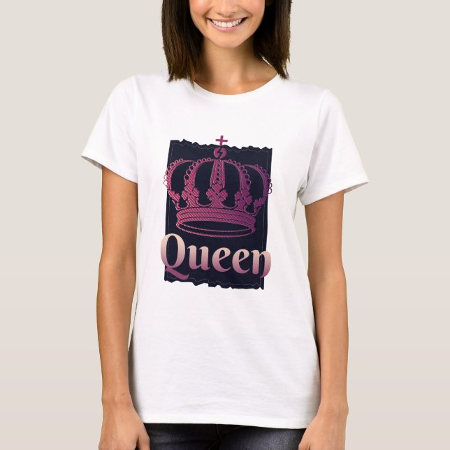 Camiseta Rainhas Coroas Meninas Queens Dão de Aniversário (Frente)