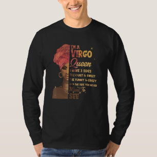 Camiseta Rainhas de Virgem Têm 3 Lados São Nascidas Em Ago