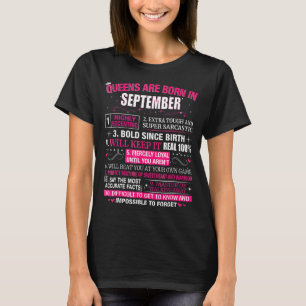 Camiseta Rainhas Nascem Em Setembro