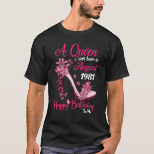 Camiseta Rainhas Nasceres Em Agosto De 1981 41ruas Aniversá