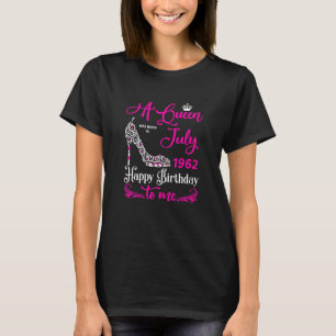 Camiseta Rainhas nasceres em julho de 1962 61rua Aniversári