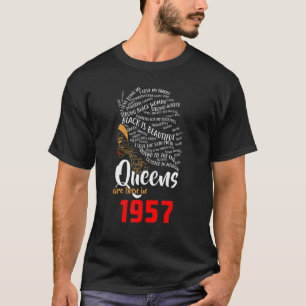 Camiseta Rainhas Negras São Nasceres No Aniversário De 1957