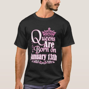 Camiseta Rainhas São Nascer De Janeiro Capricórnio Aquarius