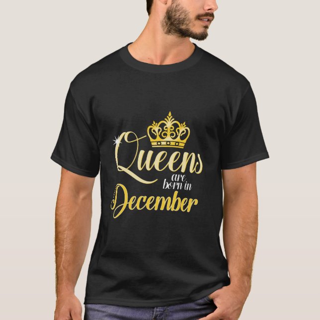 Camiseta Rainhas São Nasceres Em Dezembro Mulheres De Anive (Frente)