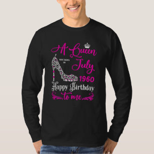 Camiseta Rainhas São Nasceres Em Julho De 1960 62º Aniversá