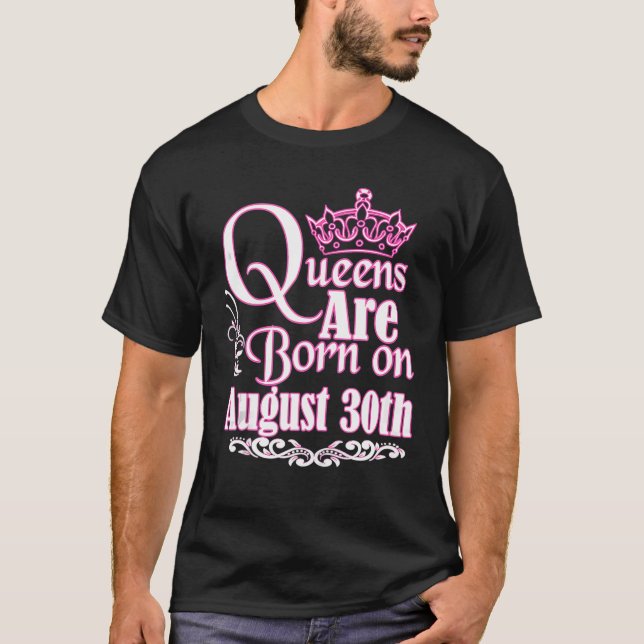Camiseta Rainhas São Nasceres No 30 De Agosto Virgo Leo Wom (Frente)