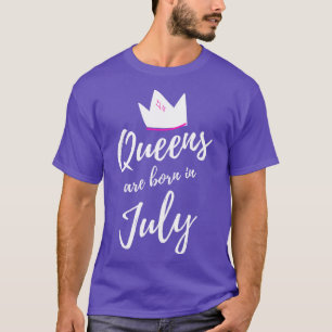 Camiseta Rainhas são Nasceres no Parabéns de julho