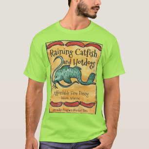 Camiseta Raining Catfish, tamanho G masculino