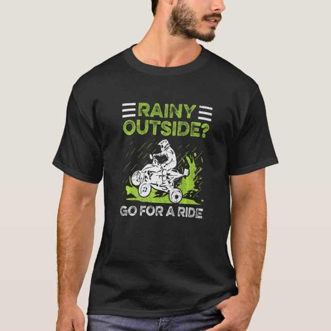 Camiseta Rainy Outdoor Vá Para Uma Cotação De Carro Para Um (Frente)