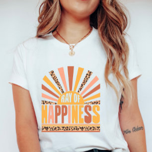 Camiseta Raio de Felicidade, Sol Retro de Verão