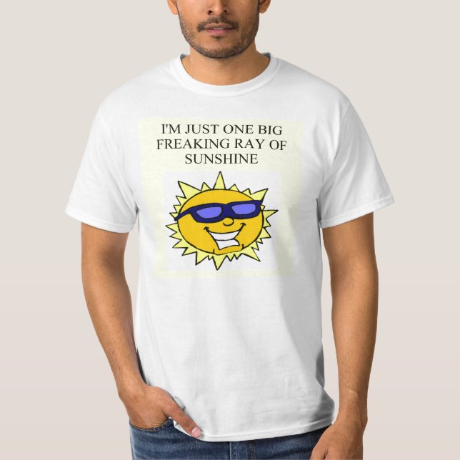 Camiseta raio de luz do sol freaking (Frente)