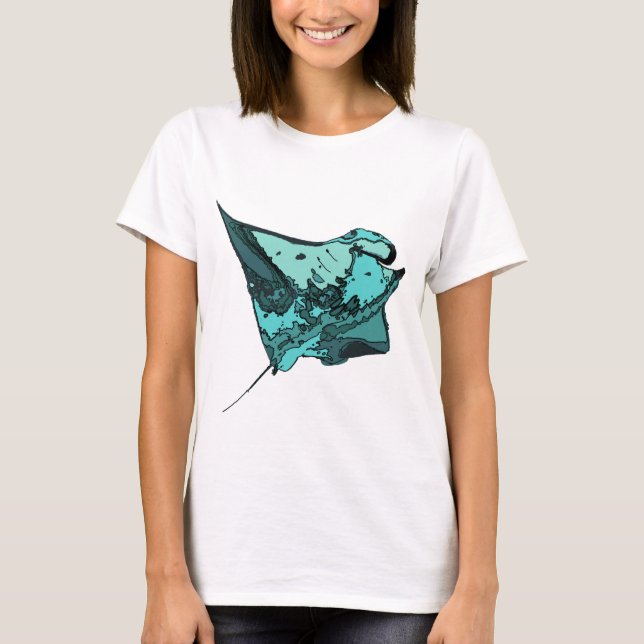 Camiseta Raio de Manta, (birostris do Manta) (Frente)