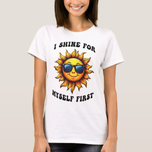 Camiseta Raio De Sol Sarcástico - Eu Brigo Para Mim Mesmo