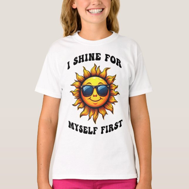 Camiseta Raio De Sol Sarcástico - Eu Brigo Para Mim Mesmo (Frente)