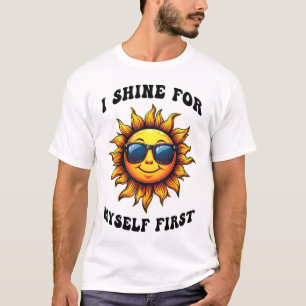Camiseta Raio De Sol Sarcástico - Eu Brigo Para Mim Mesmo