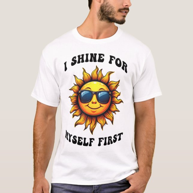 Camiseta Raio De Sol Sarcástico - Eu Brigo Para Mim Mesmo (Frente)
