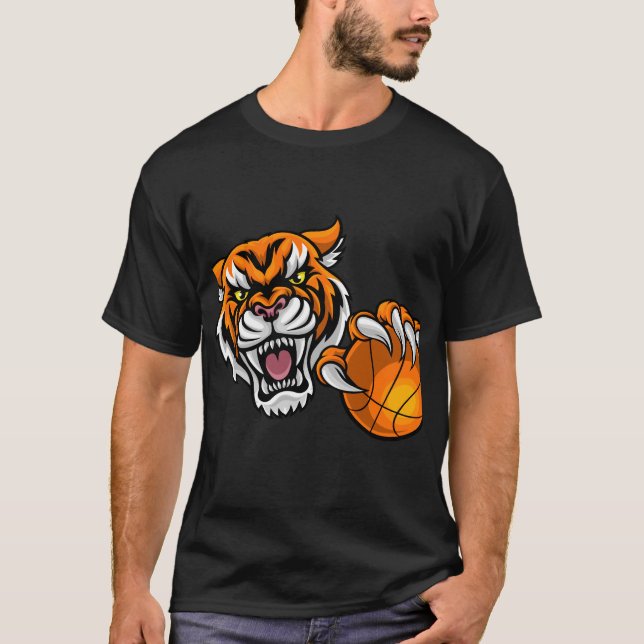 Camiseta Raio de Tigre - Coleção de Espírito Selvagem (Frente)