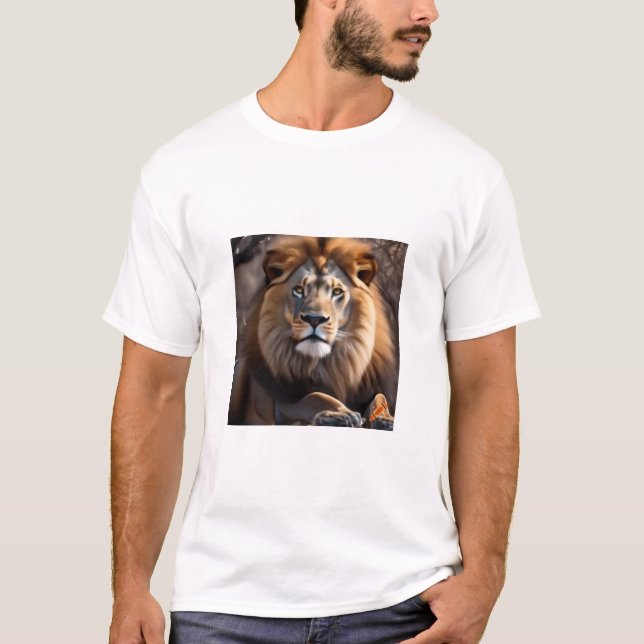 Camiseta Raio do Leão: Rei da Selva" (Frente)