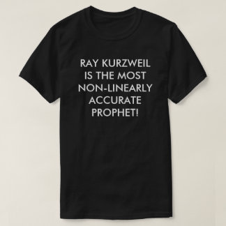 Camiseta Raio Kurzweil a maioria de profeta exato