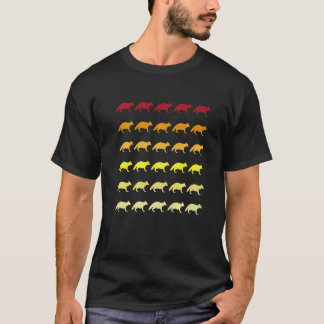 Camiseta Raio Retro Padrão Animal