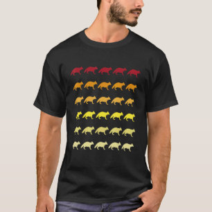 Camiseta Raio Retro Padrão Animal