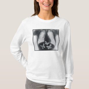 Camiseta Raio X das borboletas no estômago