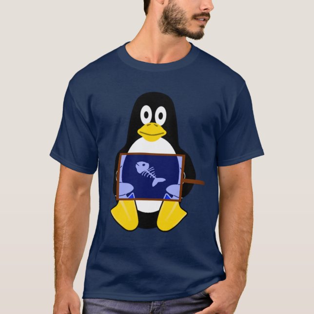 Camiseta Raio X do pinguim (Frente)
