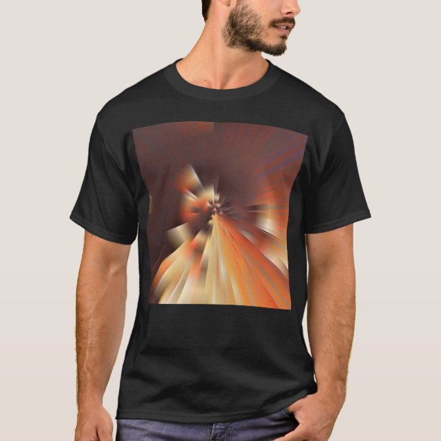 Camiseta raios abstrato (Frente)