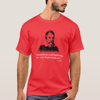 Camiseta Raios de Galileo e relâmpago, silhueta